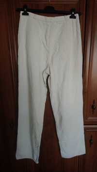 Spodnie męskie sztruksowe lniane 100%  S (fabryczny 9/10)