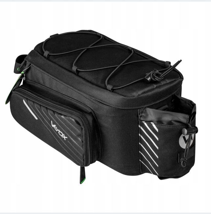 Nowa czarna wodoodporna sakwa torba na bagażnik