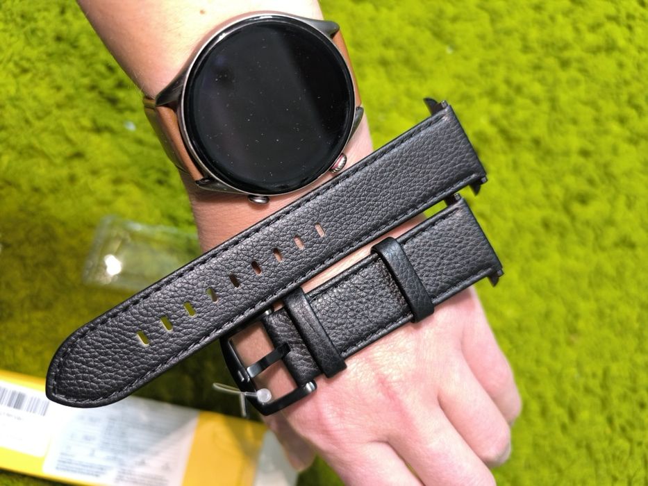 Ремінець для Apple Watch, чорна шкіра