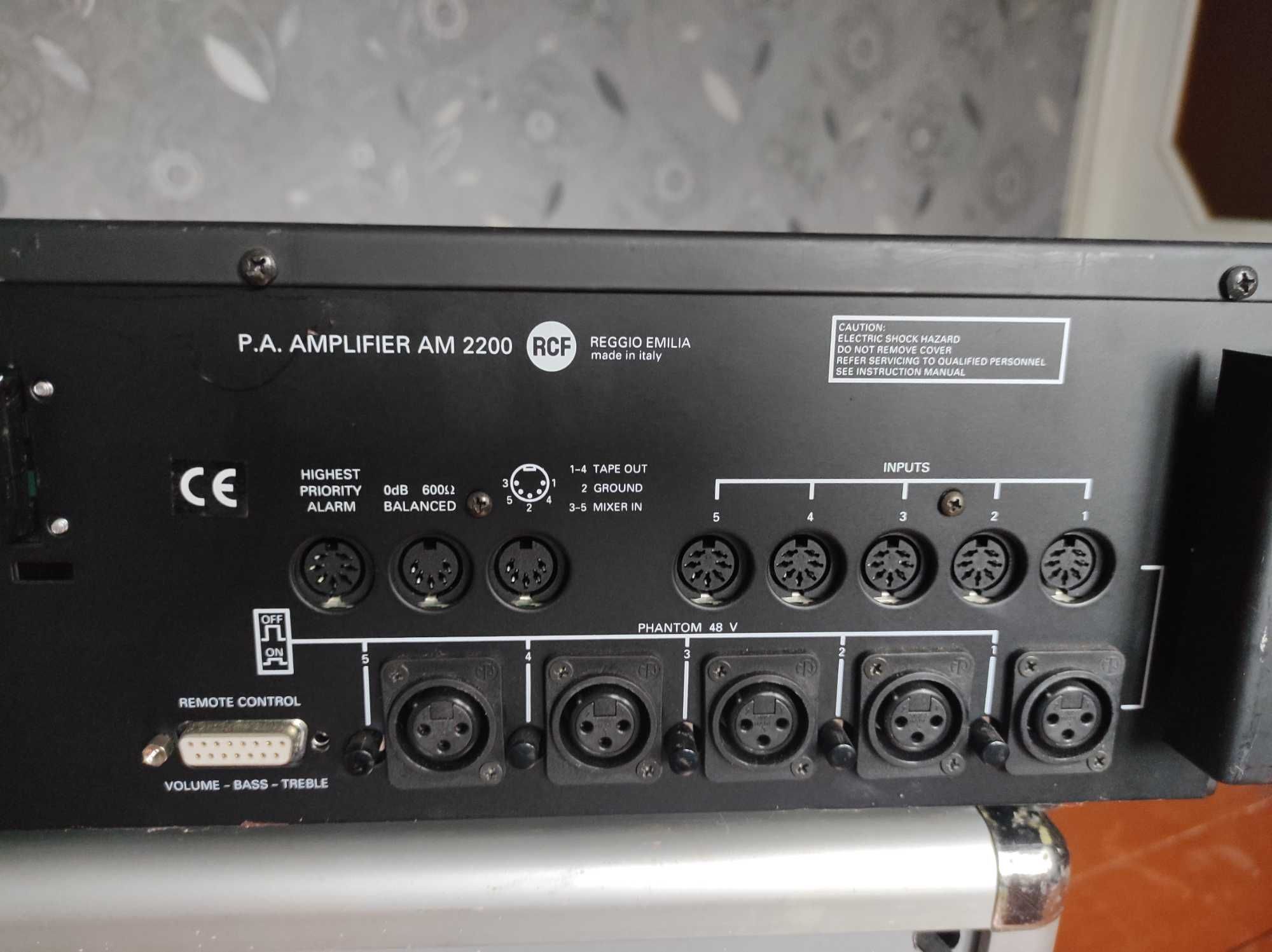 Усилитель P.A. AMPLIFIER AM 2200