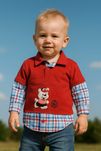 Camisola nova 100% algodão 9-12m