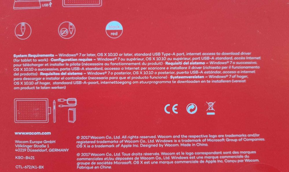 Mesa Digitalizadora WACOM One by Wacom M (USB - 216 x 135 mm)