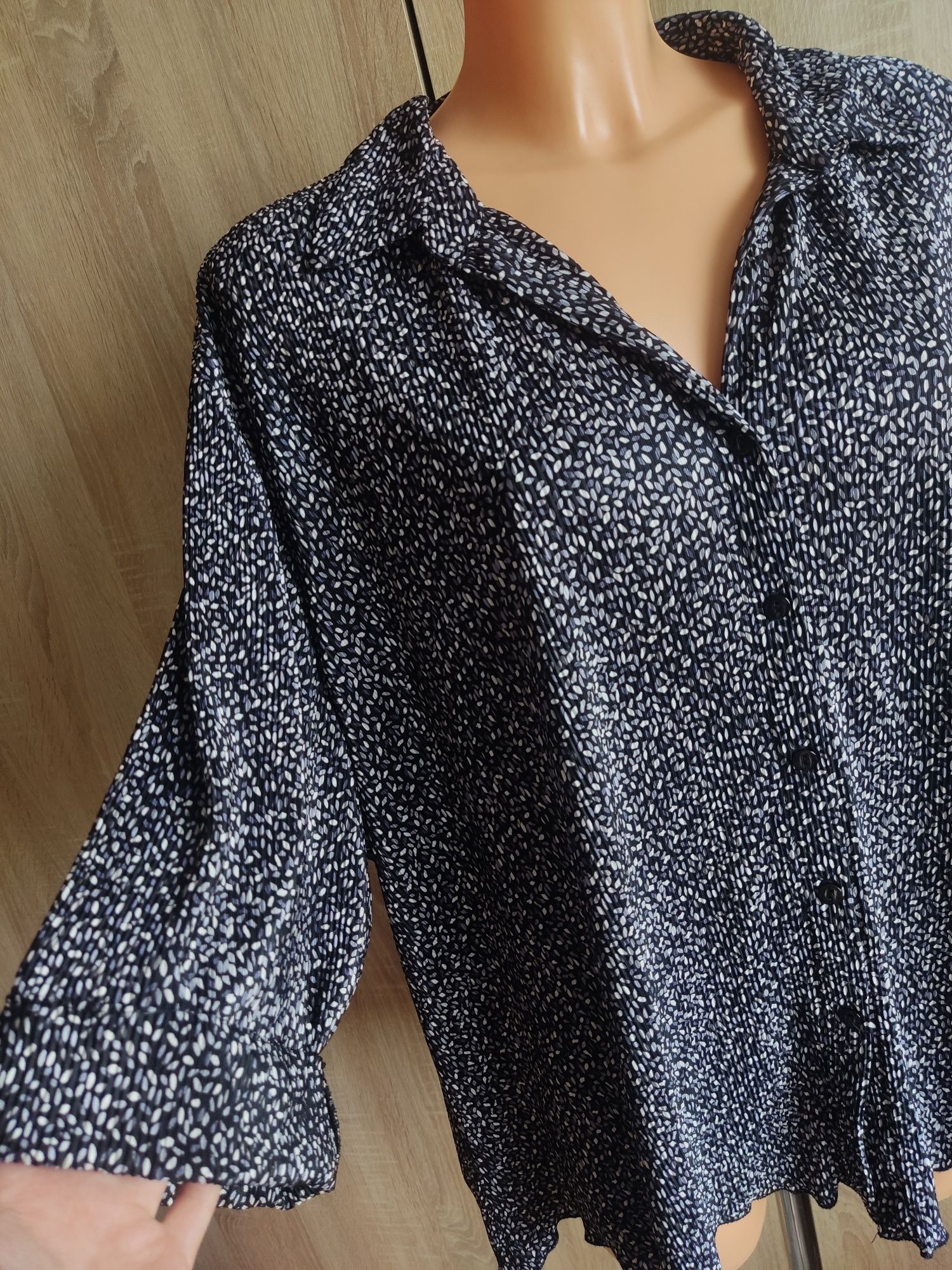 Koszula damska luźna oversize plus size 46 48 56 we wzory elegancka