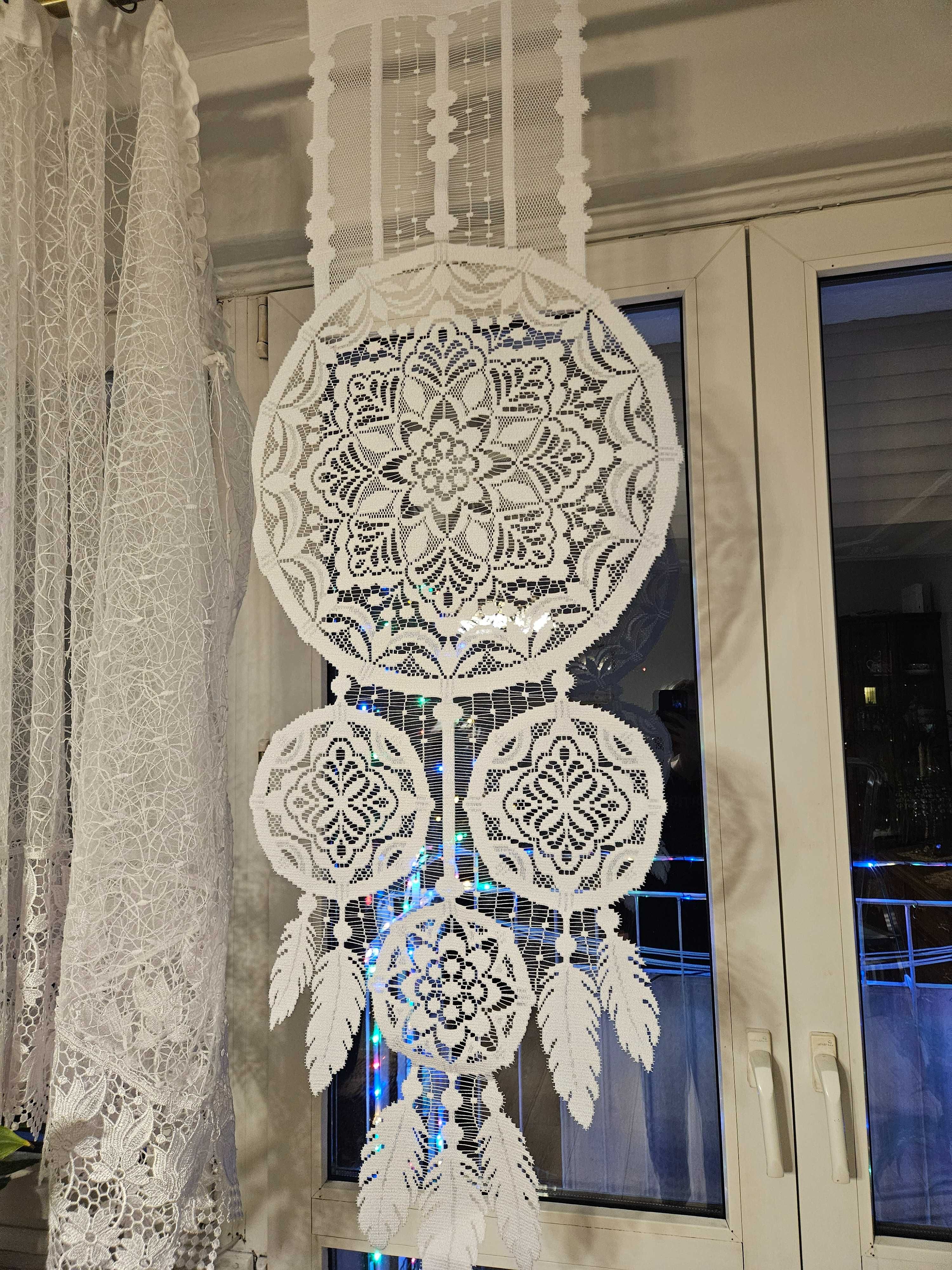 Dwa panele okienne 45 x 130 cm łapacz snów dekoracja okno 2 sztuki