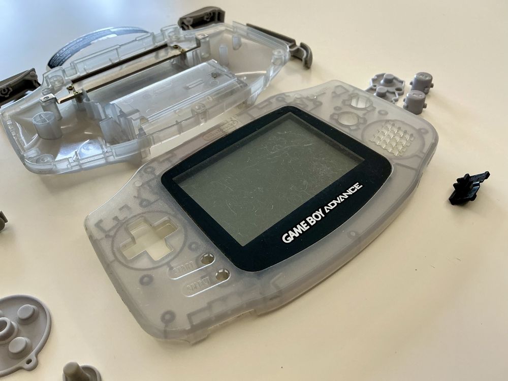 Game Boy Advance AGB-001 oryginalna obudowa + wyświetlacz / ekran