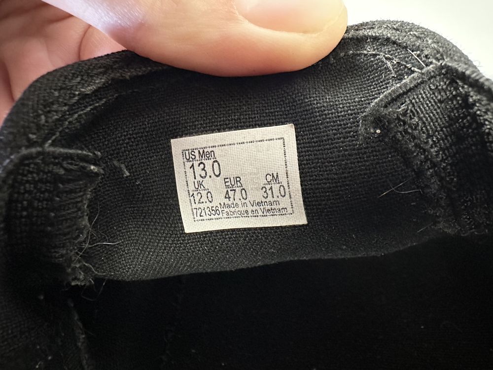 Размер 47 30 см Мужские кеды Vans Оригинал