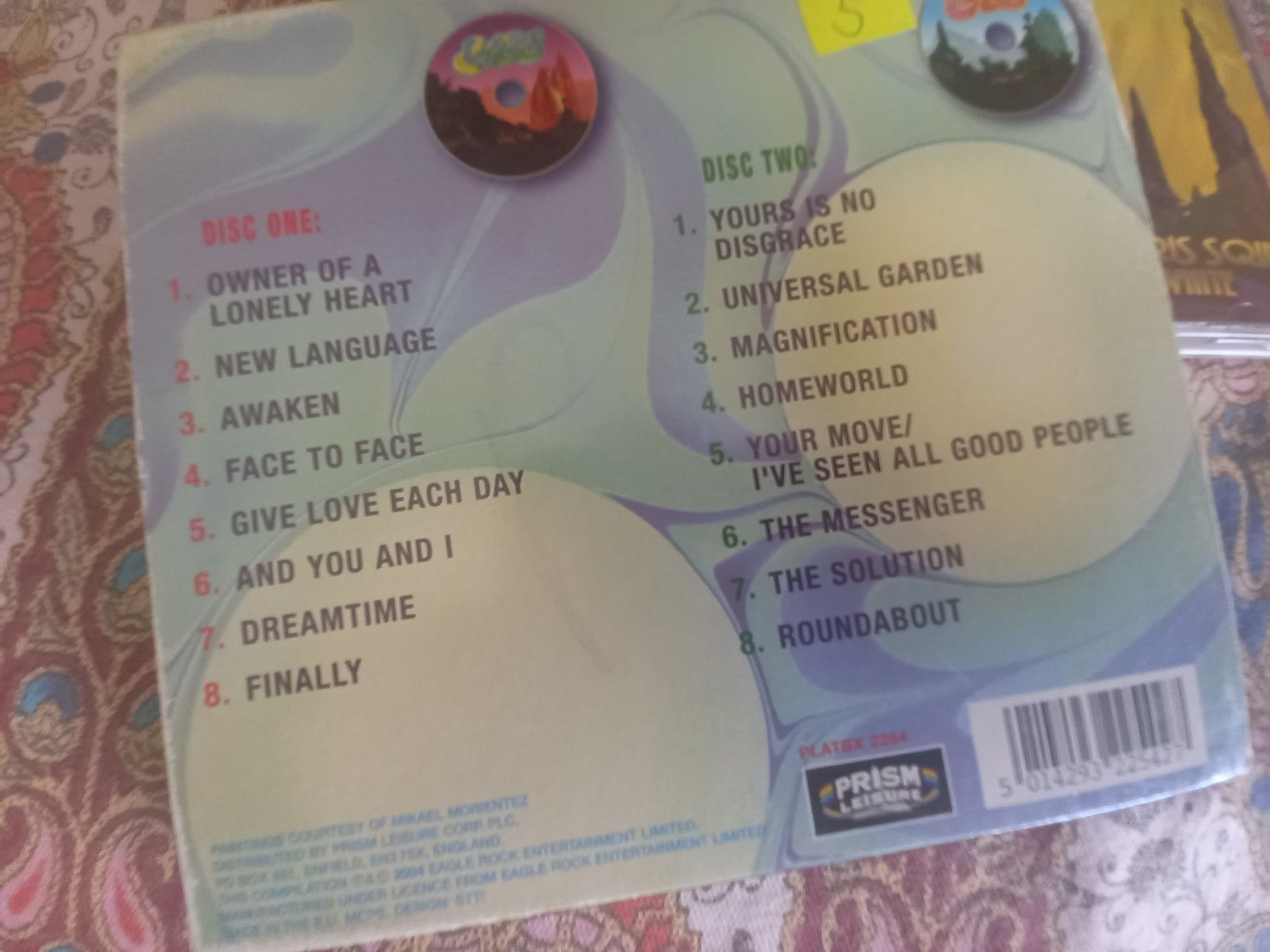Cd duplo live dos Yes em perfeito estado