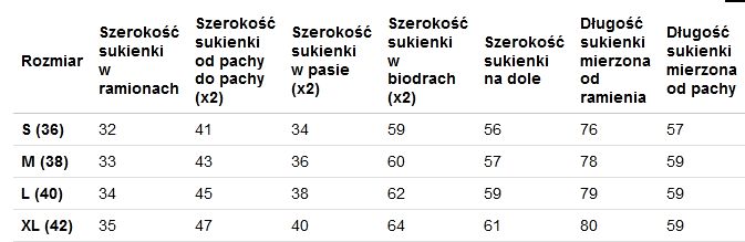 Elegancka sukienka bez rękawów r.42