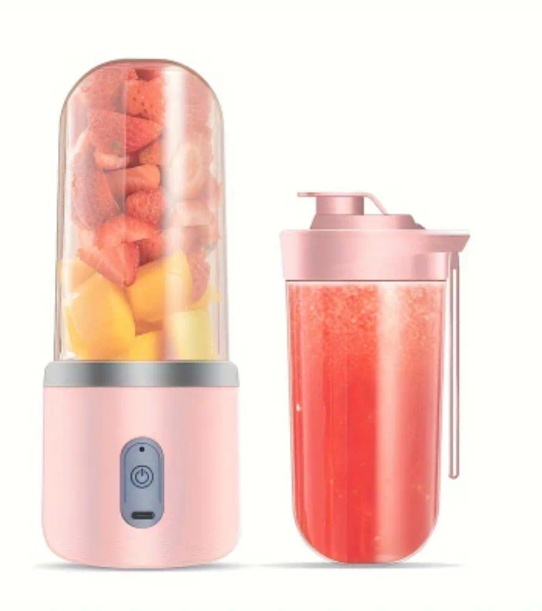 Przenośny turystyczny blender FRESHLY SQUEEZED + 2 kubki + pokrywka