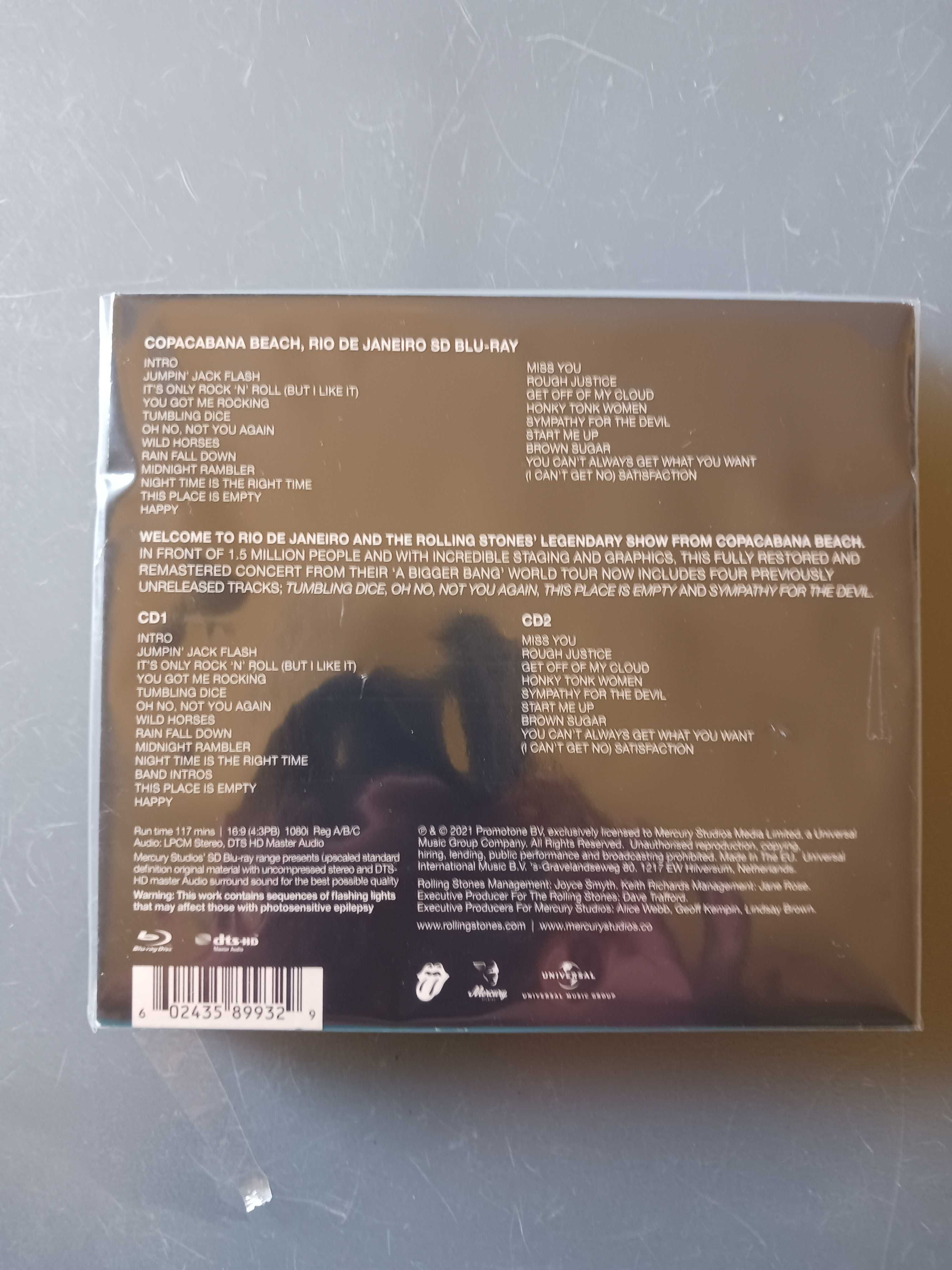 ROLLING STONES Live / Blu Ray + 2 cd´s / NOVO