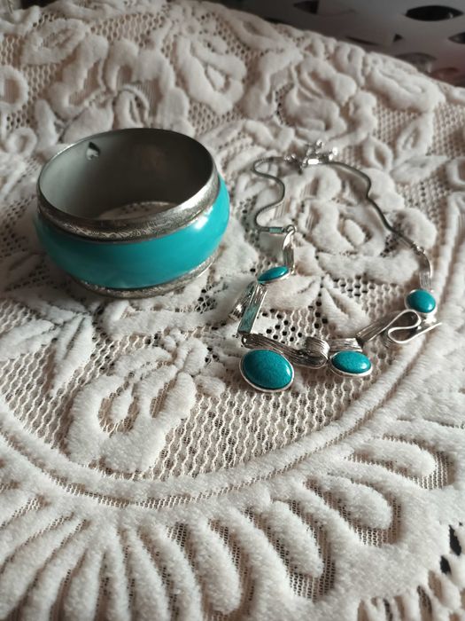 komplet bizuteri bransoletka i naszyjnik