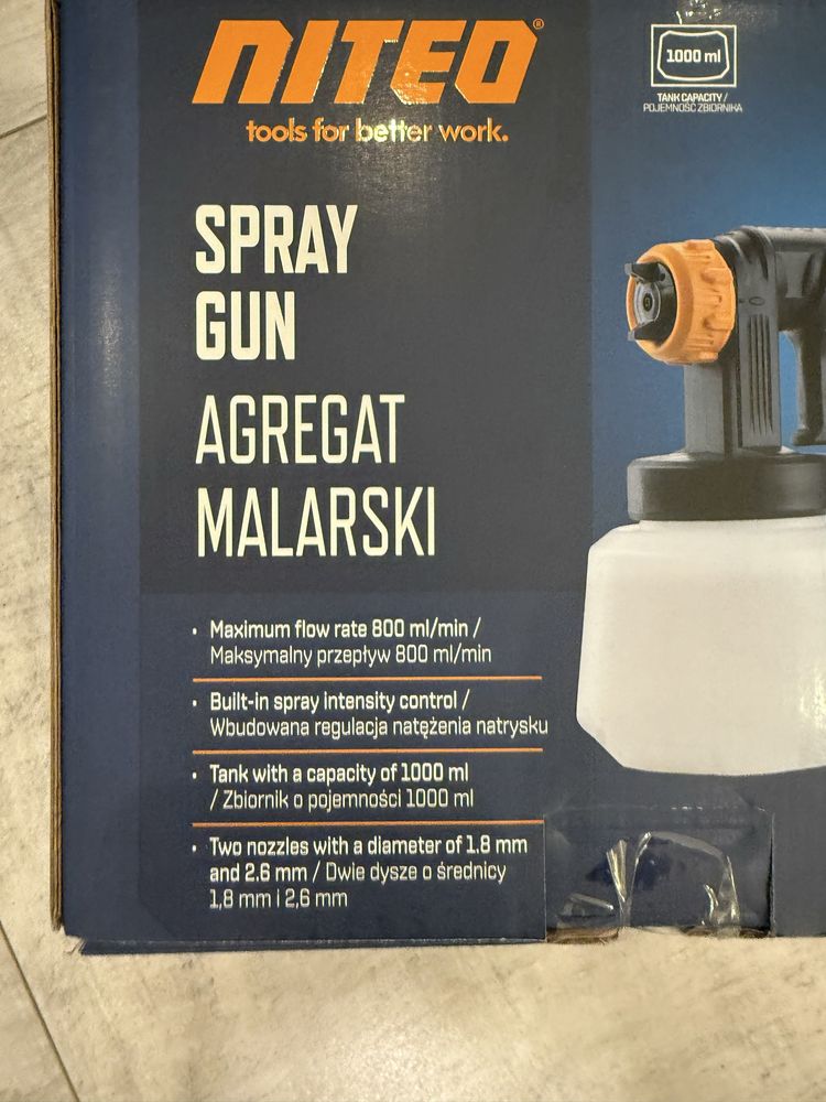 Nowy agregat malarski Niteo 450 W gwarancja