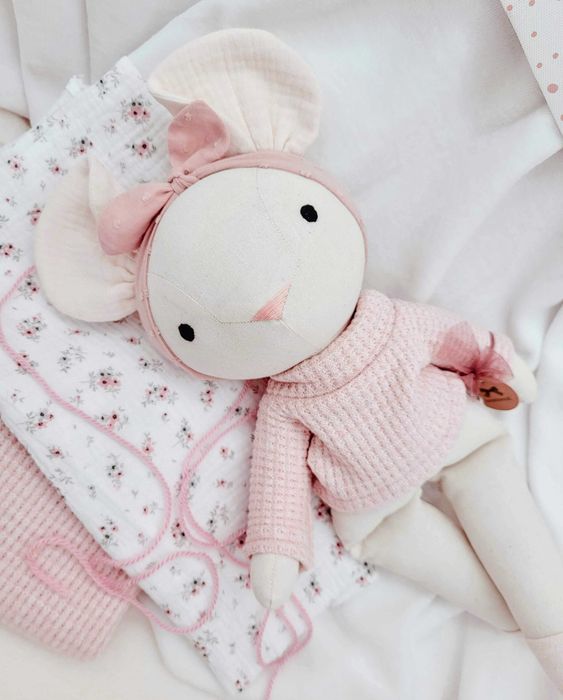 Lalka Tilda Myszka prezent chrzciny urodziny roczek