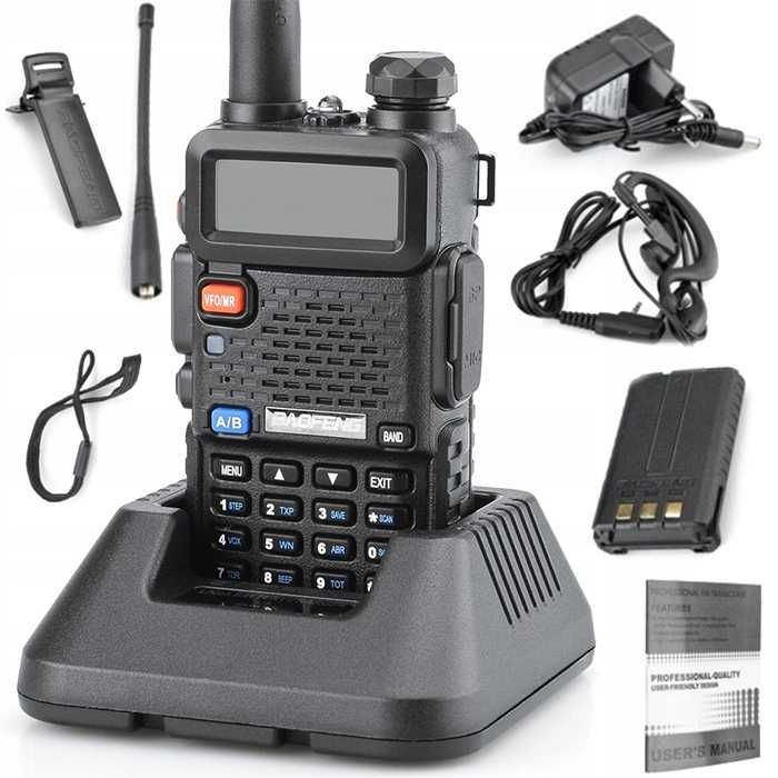 Radiotelefon Baofeng UV-5R HTQ 5WAT Nowy ROZBLOKOWANY