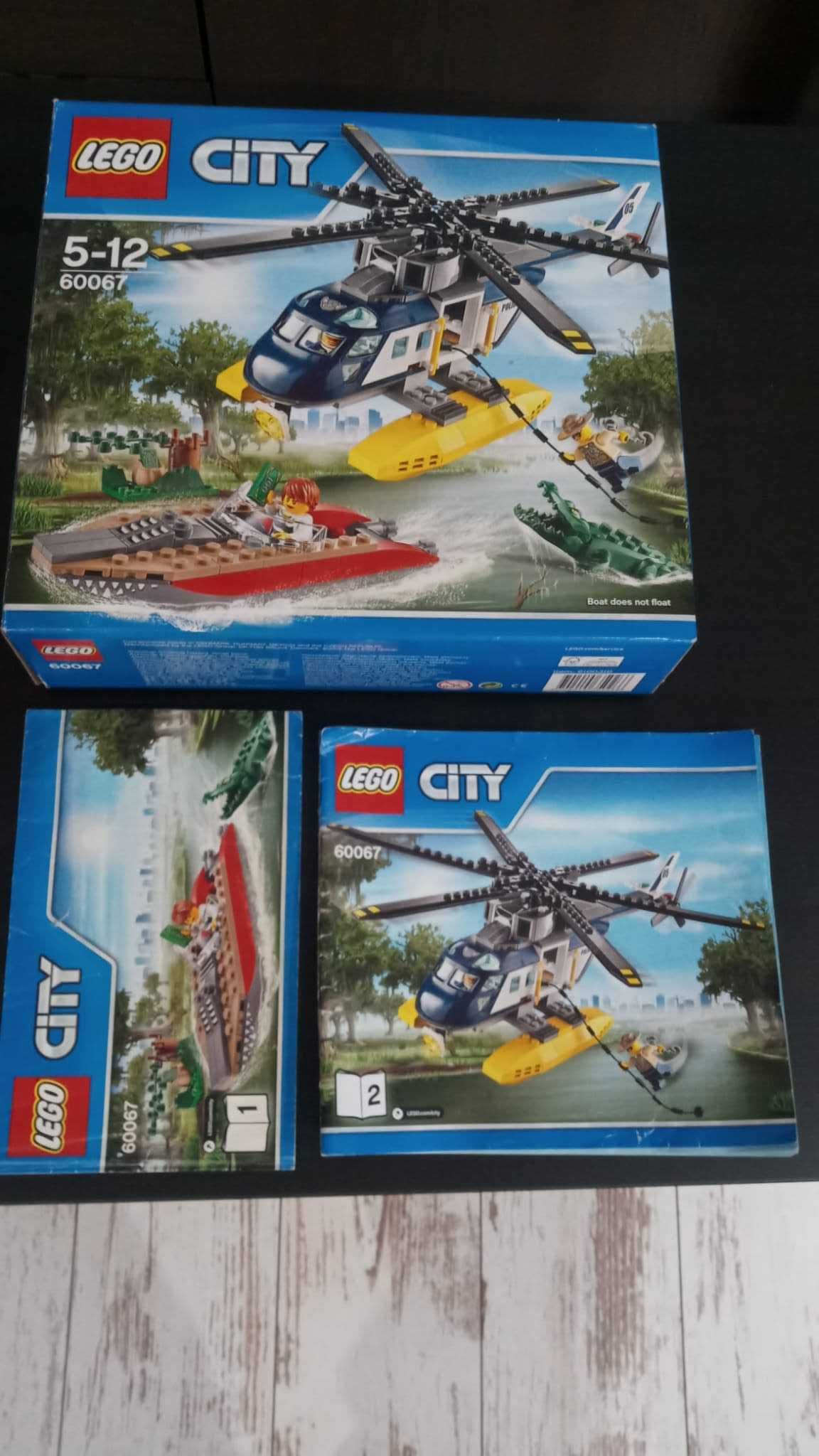 LEGO CITY 60067 Pościg śmigłowcem, komplet + instrukcja + pudełko