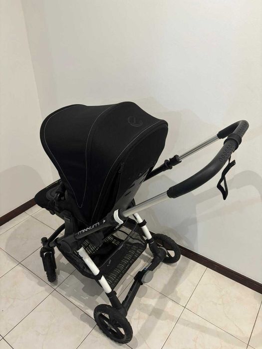 Carrinho de bebe - Conjunto Trio Jané Minnum + Base Isofix +Capa chuva