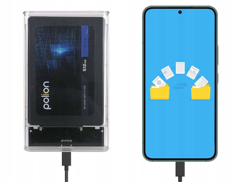Kieszeń na dysk 2,5 cala SSD HDD SATA USB-C
