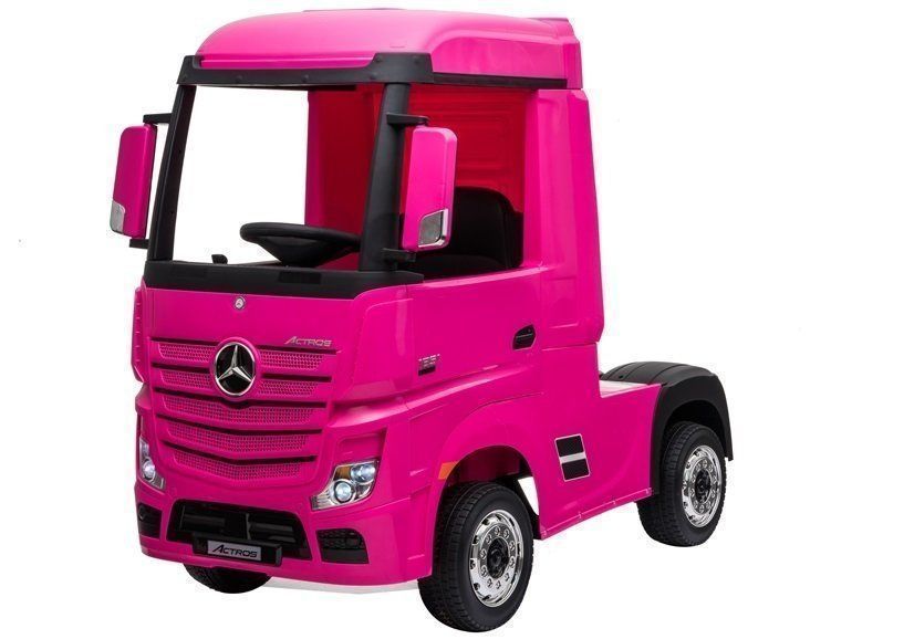 różowa ciężarówka  na akumulator Mercedes Actros Różowy 4x4