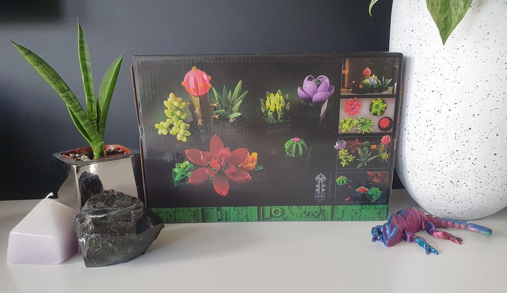 Klocki botanicals 2 nowe komplety bukiet kwiatów+kaktusy ZESTAW 2w1