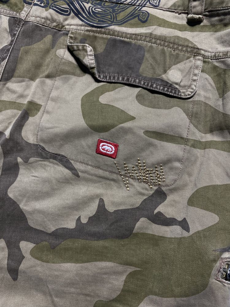 Шорти карго ecko unltd camo sk8 y2k rap широкі