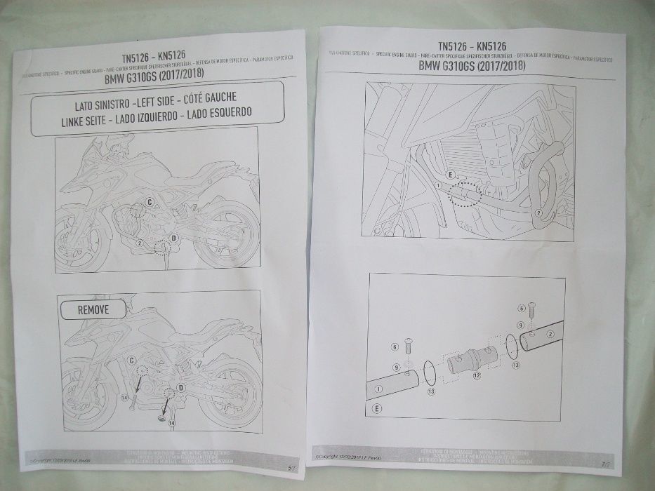 TN5126 BMW G 310 GS (17>21) gmole GIVI , nowe