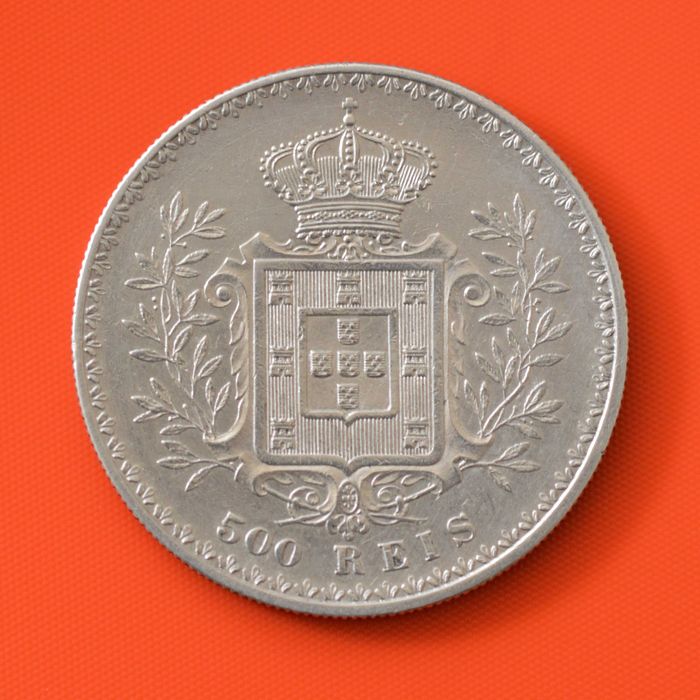 500 Réis 1901 - D. Carlos I - prata