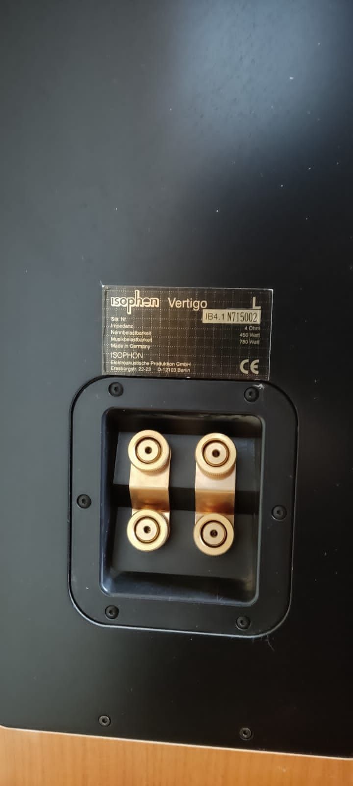 Напольная акустика isophon vertigo класса Hi-End