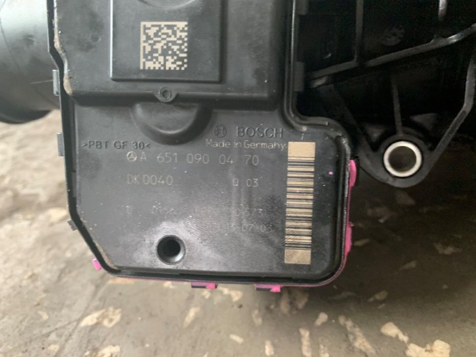 Mercedes B klasa W246 A klasa W176 PRZEPUSTNICA Powietrza kolektor ssą