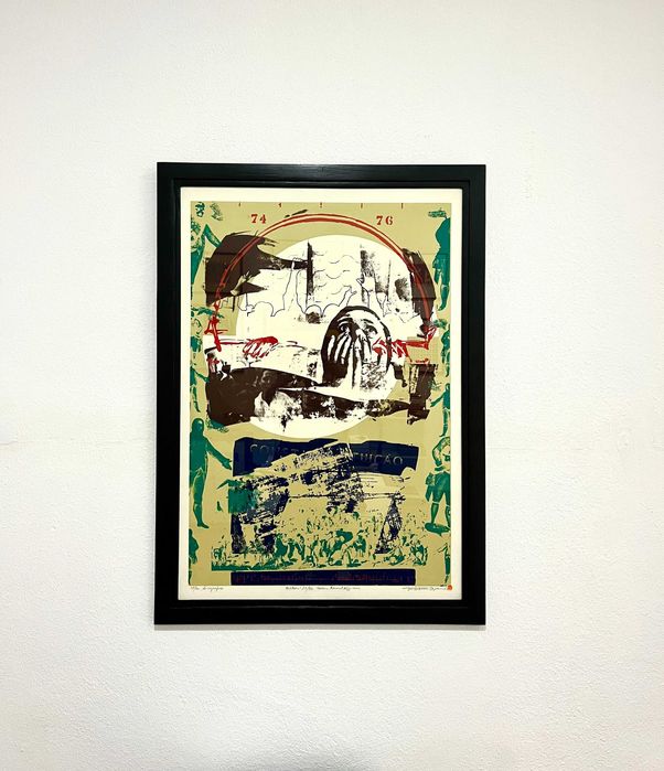Serigrafia Gil Teixeira Lopes Prémio Nacional de Gravura 1976