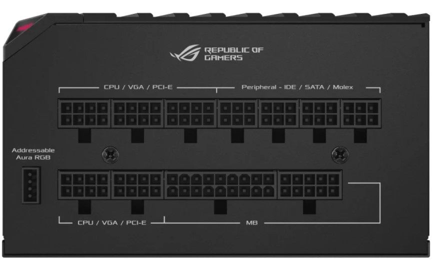 Zasilacz Modularny Asus Rog-Thor-850P 852 W 80 Plus Platinum (W)(B)(U)