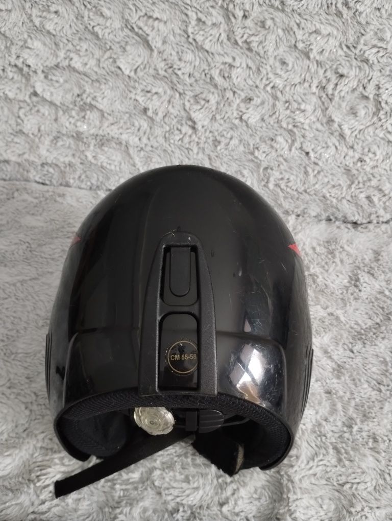 Kask narciarski SLOKKER 55-58 cm włoski czarny