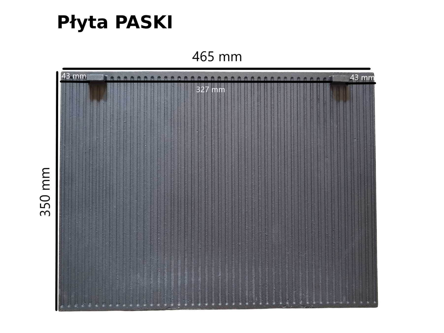 TYLNA PŁYTA Żeliwna Ścianka Do KOMINKA Pieca Kominkowa wkład NA WYMIAR