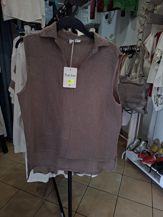 bluzka len roz M, L stan bardzo dobry wymiary na zdjęciach