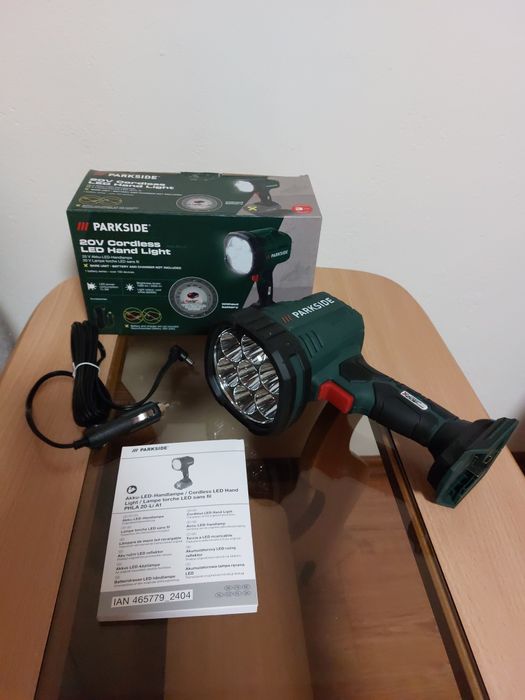 PARKSIDE nowa akumulatorowa latarka lampa ręczna LED 20V PHLA 20-Li A1