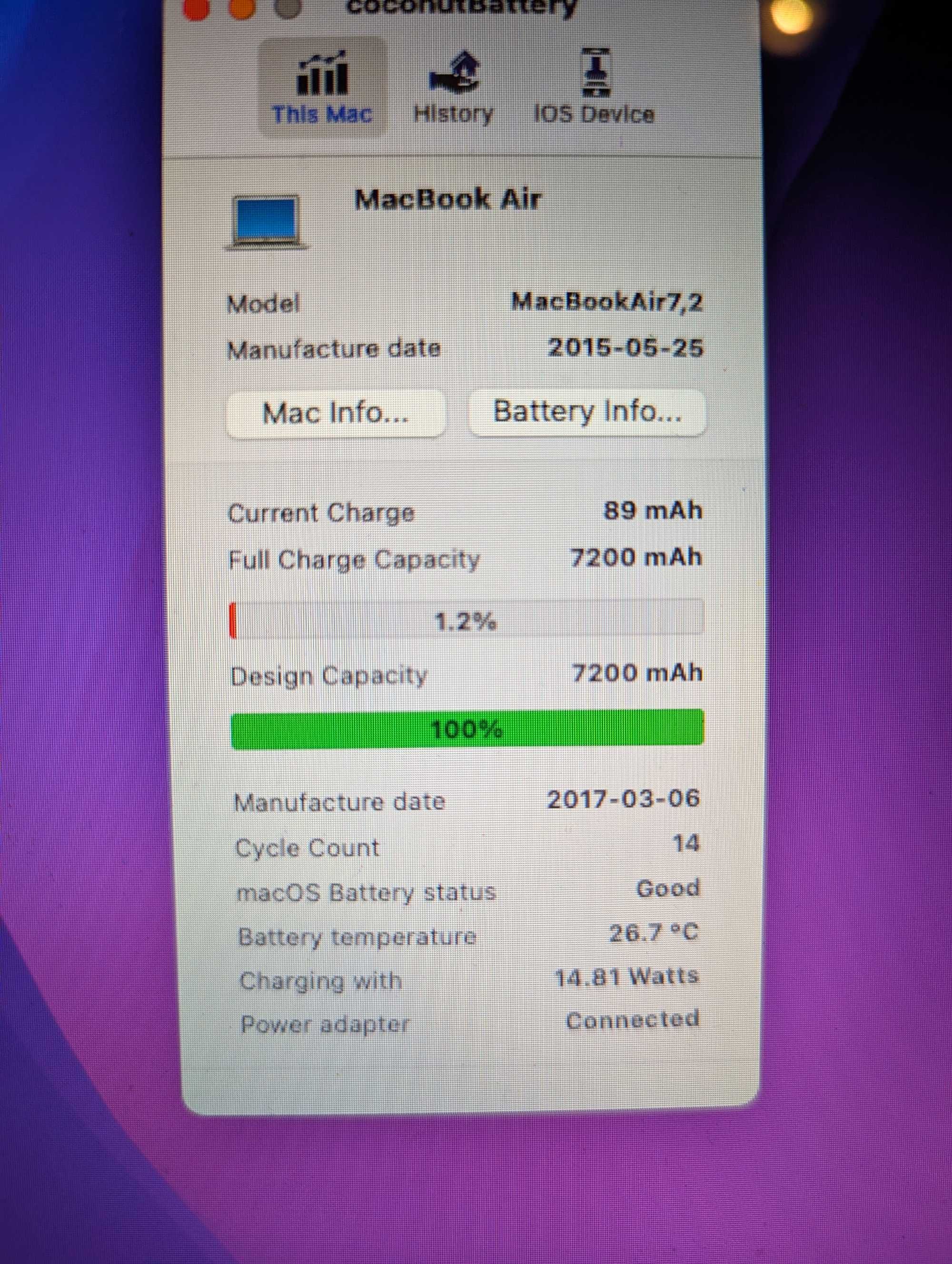 Apple MacBook air 2015
