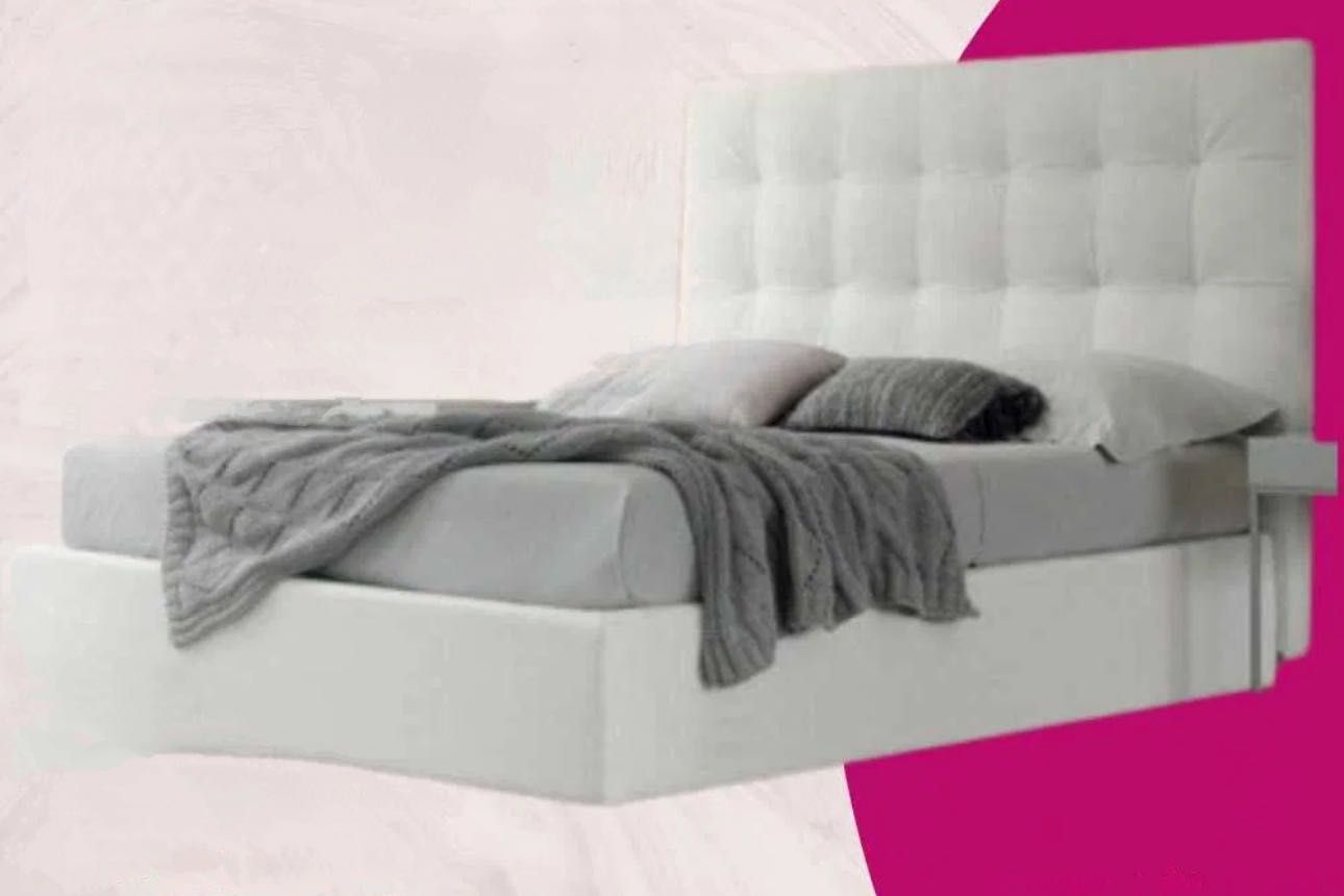 Cama 160x200 essa atufada branca