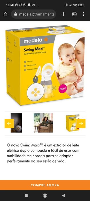 Medela Swing Maxi – Extrator de leite elétrico duplo