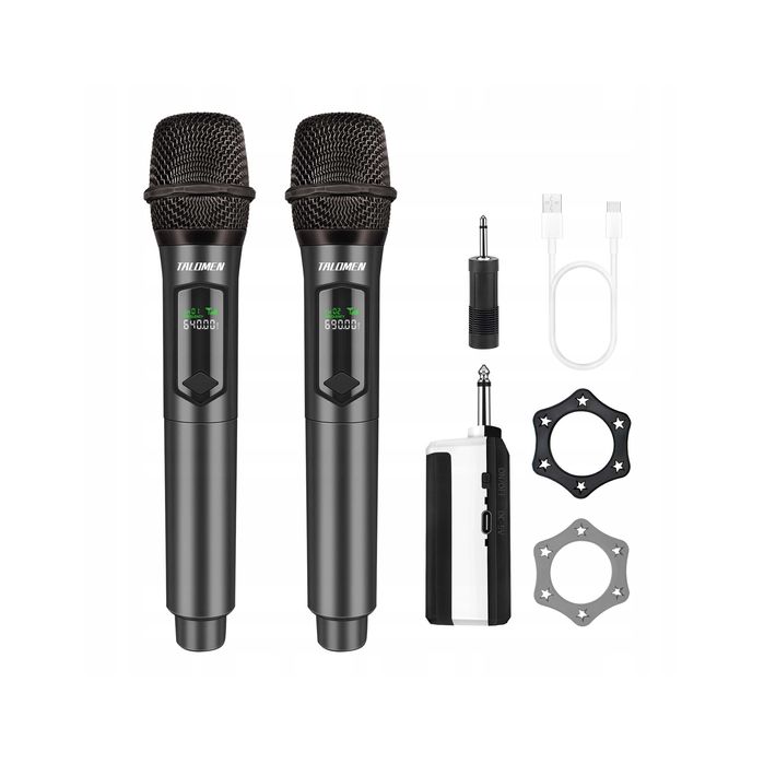 ZESTAW !! 2 mikrofony bezprzewodowe - długi czas pracy do 10 godzin