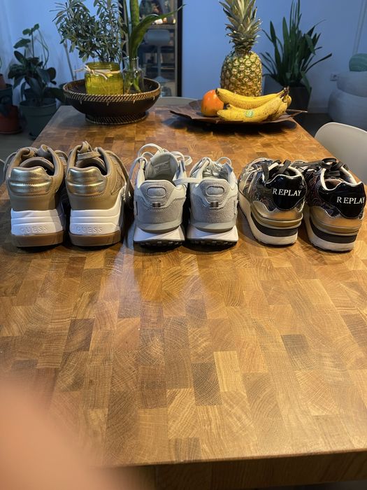 3 pares de tenis modernos, estilosos. N. 38