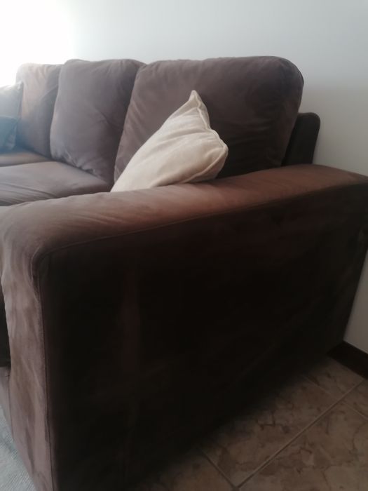 Sofá 3 lugares com chaise longue