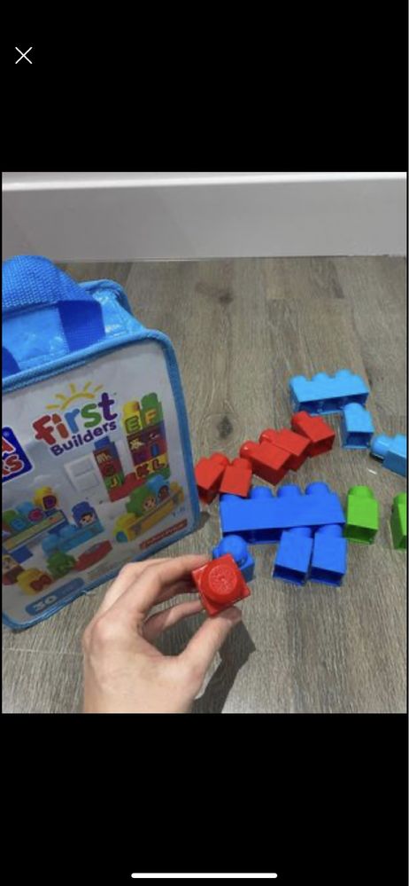 Конструктор Кубики Лего Дупло Mega Bloks FirstBuilders Ранній розвиток