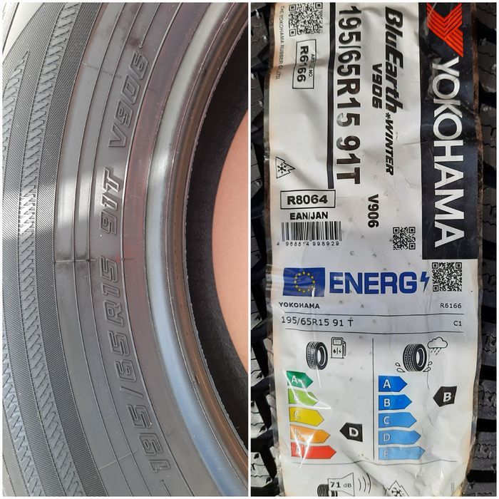 2xYokohama BluEarth*Winter V906+2xSemperit Speed-Grip 5 195/65 R15 91T