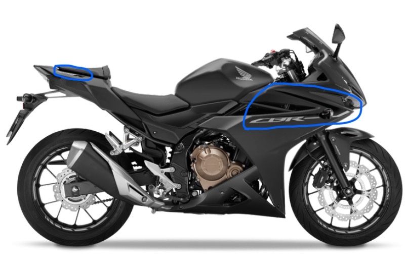 Autocolantes Honda CBR500R