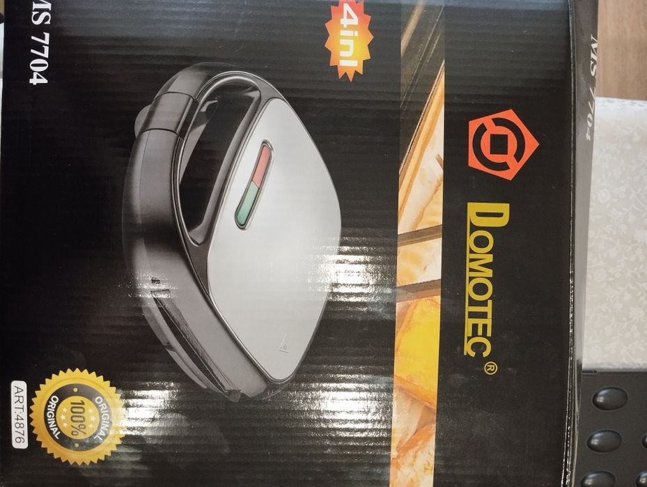 Вафельнийя, грішниця, бутербродниця, гриль Domotec MS 7704