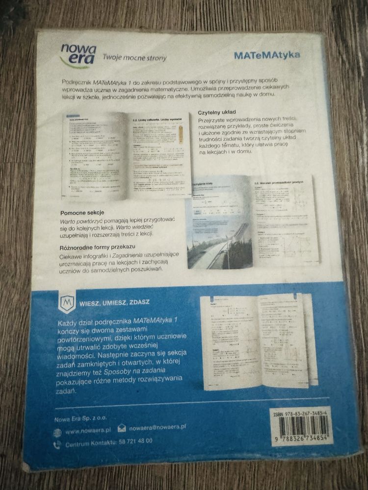 Podręcznik: Matematyka 1 zakres podstawowy Nowa Era