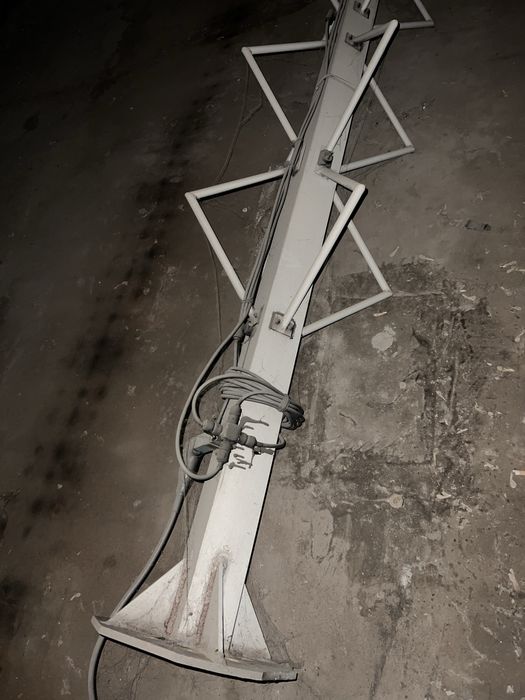 Мачта секционная 54 метра, можно ставить на крыше + комплектующие