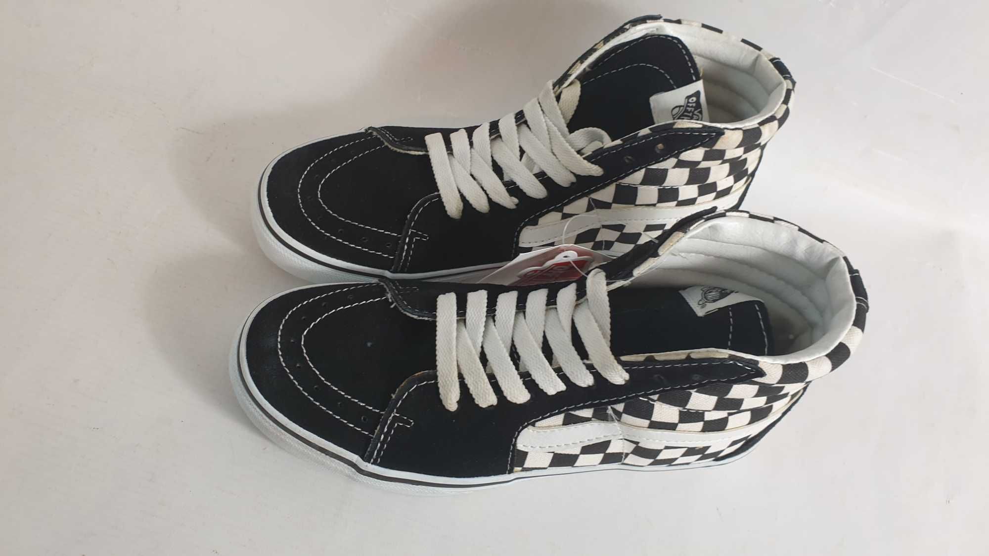 Trampki Męskie Damskie Unisex Wysokie Vans W Kratkę V38CL SK8-HI DX 38