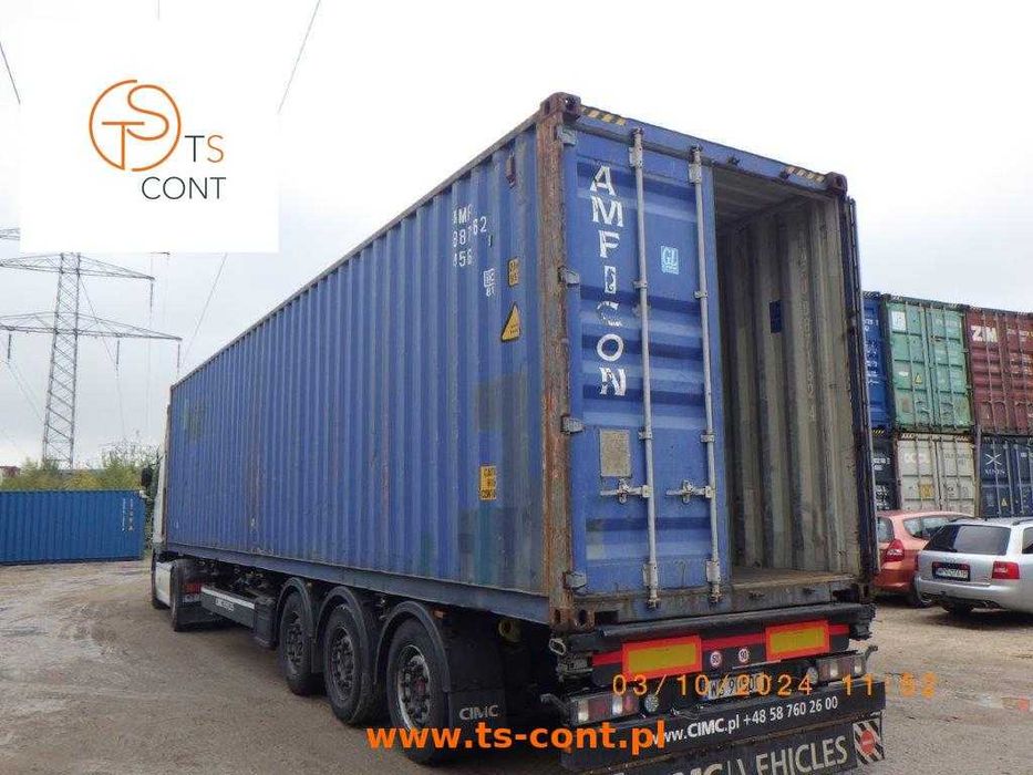 Kontener morski magazynowy budowlany 40 HC używany – TS-CONT