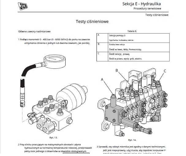 Jcb instrukcja katalog części minikoparka ładowarka koparka