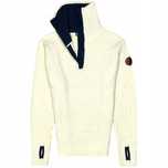 Breheim Skei Genser Wełniany Sweter z Golfem Damski Half Zip r. M